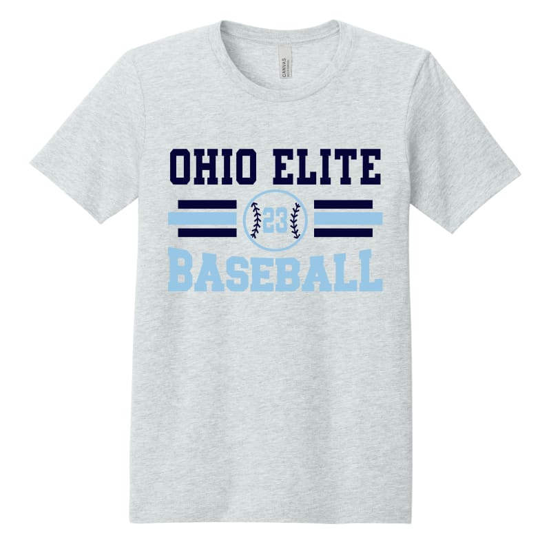 Ohio Elite Baseball Custom Number Fan T-Shirt – Team Spirit