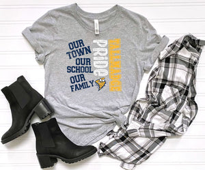 Our Town Our School Our Family Tallmadge Pride Tee -