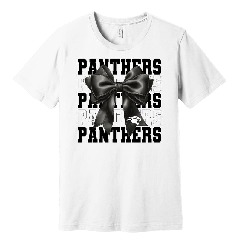 🎀 Panthers Cheer Bow T-Shirt – Pickerington Ohio Spirit