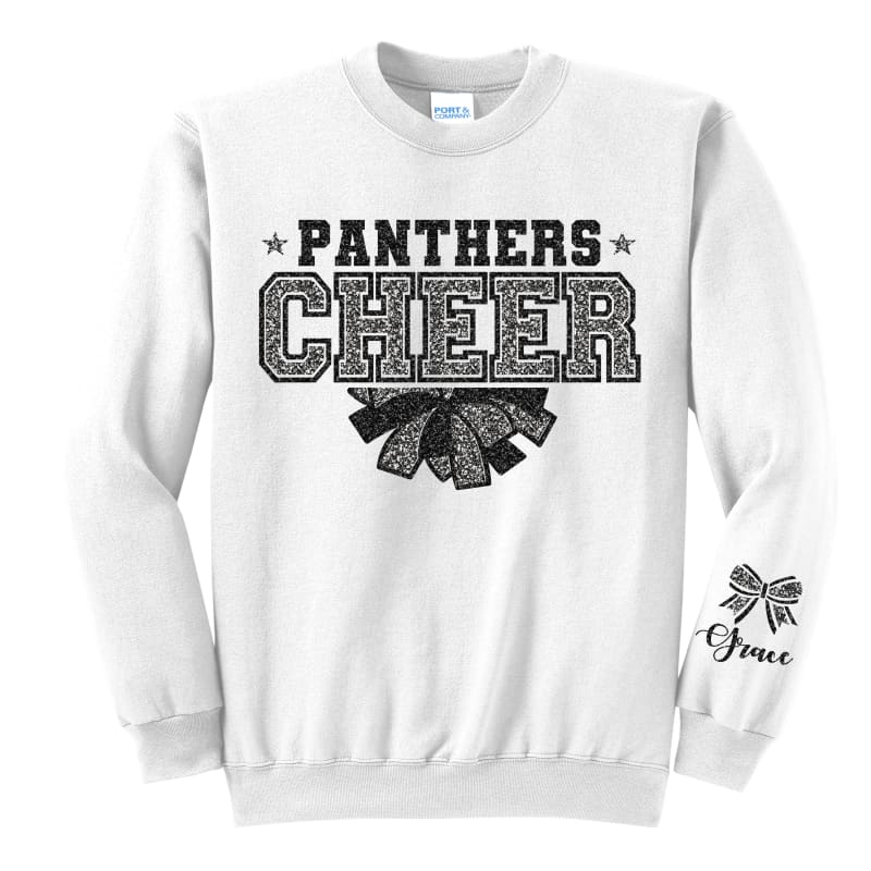 🏆 Panthers Cheer Custom Name Sweatshirt – Pickerington Ohio