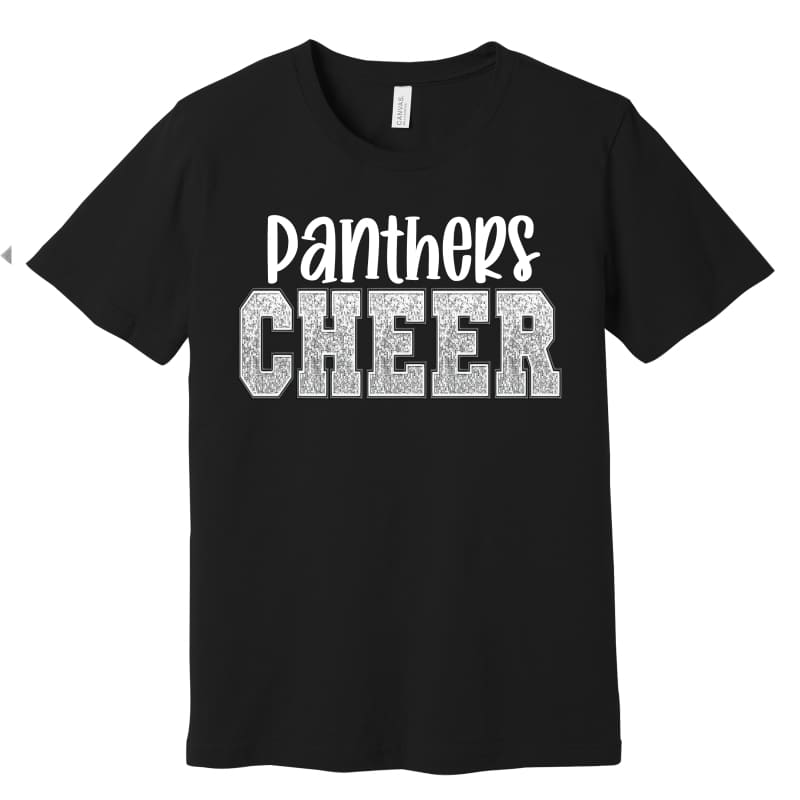 ✨ Panthers Cheer Glitter-Style Spirit Tee – Pickerington