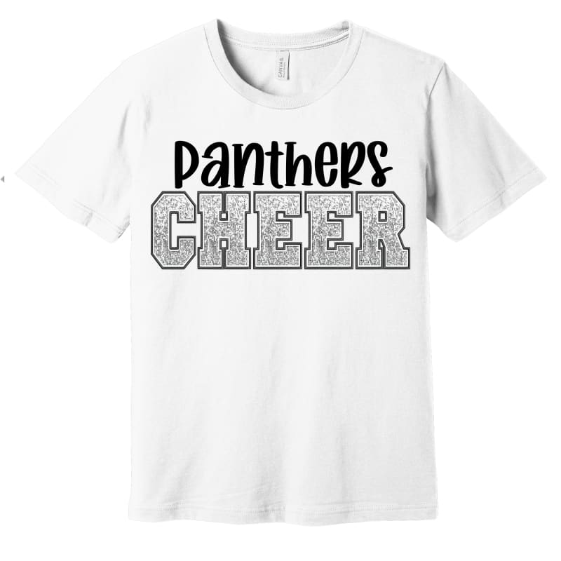 ✨ Panthers Cheer Glitter-Style Spirit Tee – Pickerington