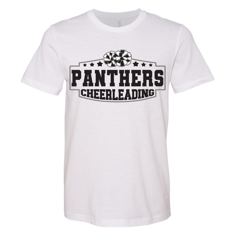 Panthers Cheerleading – Spirit Tee - Small / White / Short