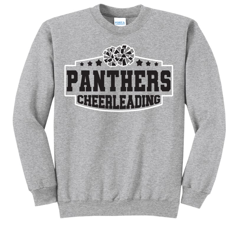 ⭐ Panthers Cheerleading Stars Sweatshirt – White Black &