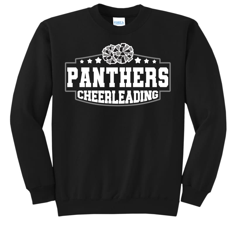 ⭐ Panthers Cheerleading Stars Sweatshirt – White Black &
