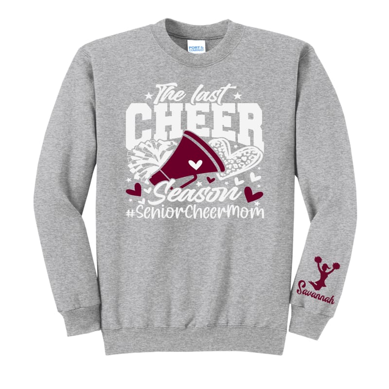 Personalized “The Last Cheer Season” Senior Cheer Mom