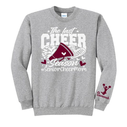 Personalized “The Last Cheer Season” Senior Cheer Mom