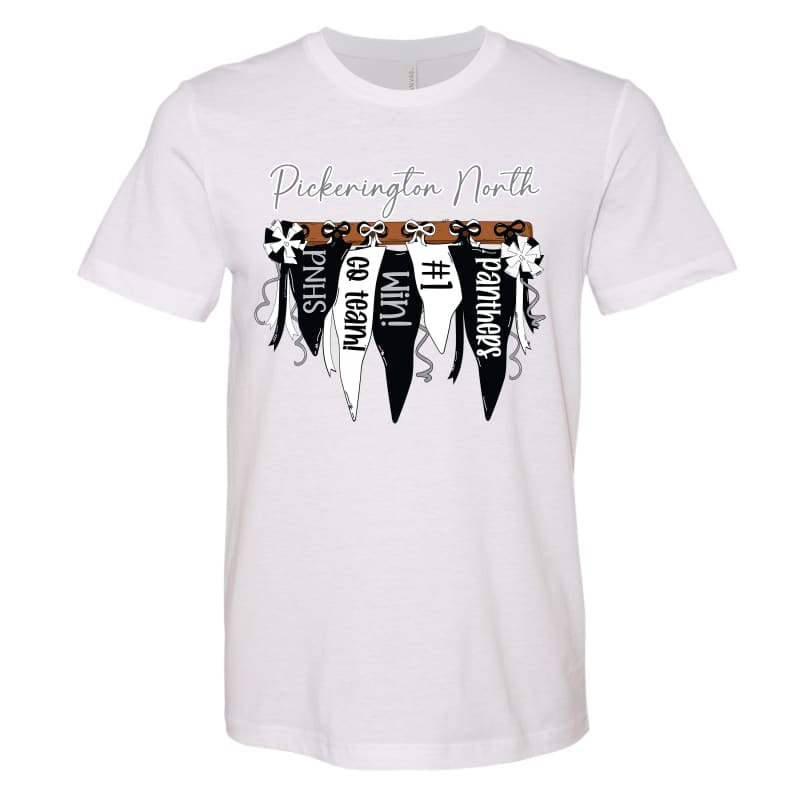 🏈 Pickerington North Panthers Pennant Cheer Tee – Short &