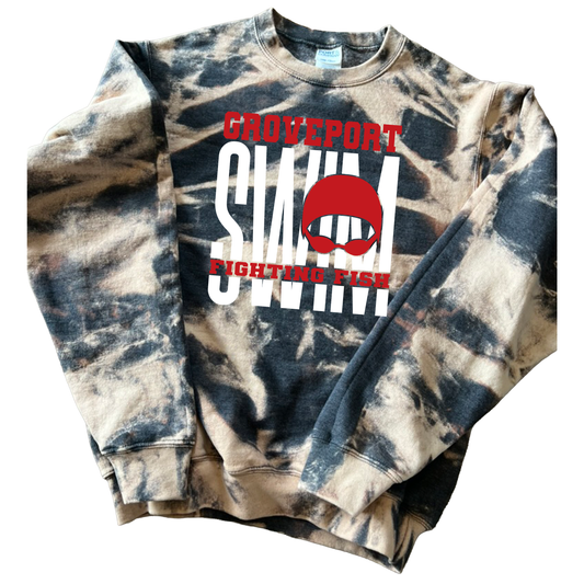 Groveport Fighting Fish Tie-Dye Sweatshirt – Ohio Swim Team Sweatshirt