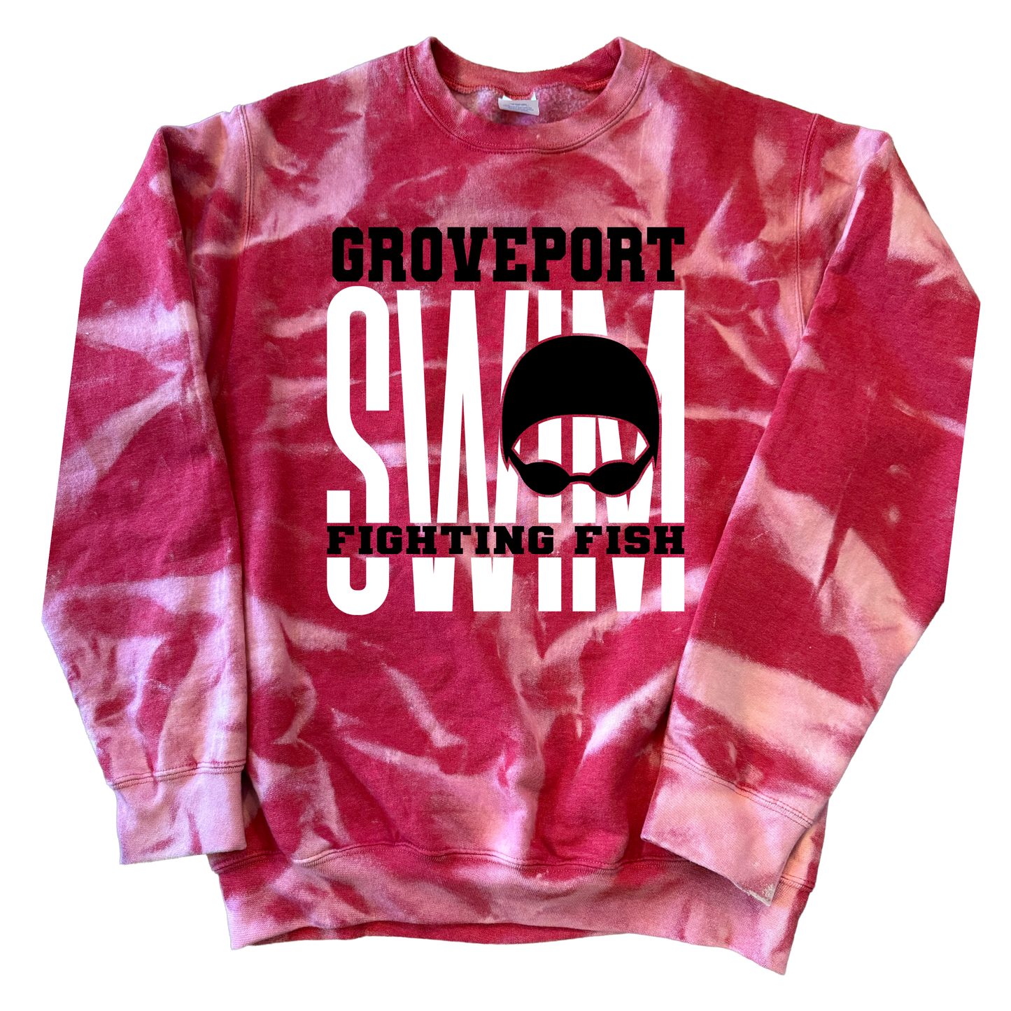 Groveport Fighting Fish Tie-Dye Sweatshirt – Ohio Swim Team Sweatshirt