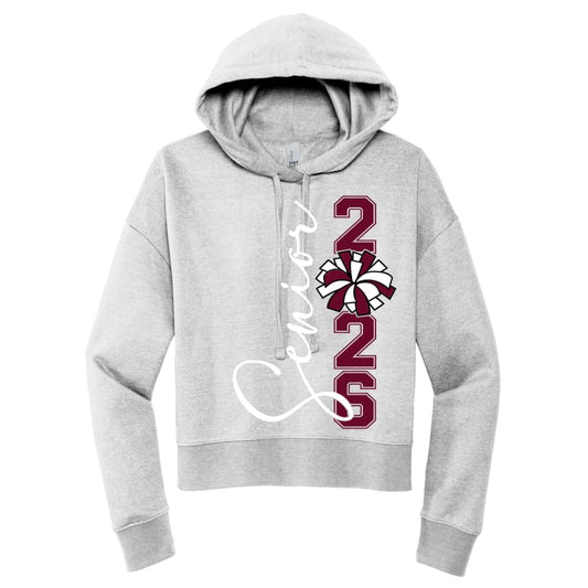 Senior Cheer™ Crop Hoodie – Class of 2026 Soft Fleece