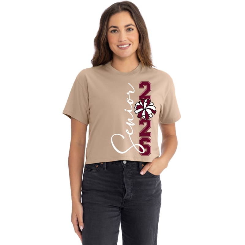 Senior Cheer Crop Top – Class of ’26 Spiritwear (Black
