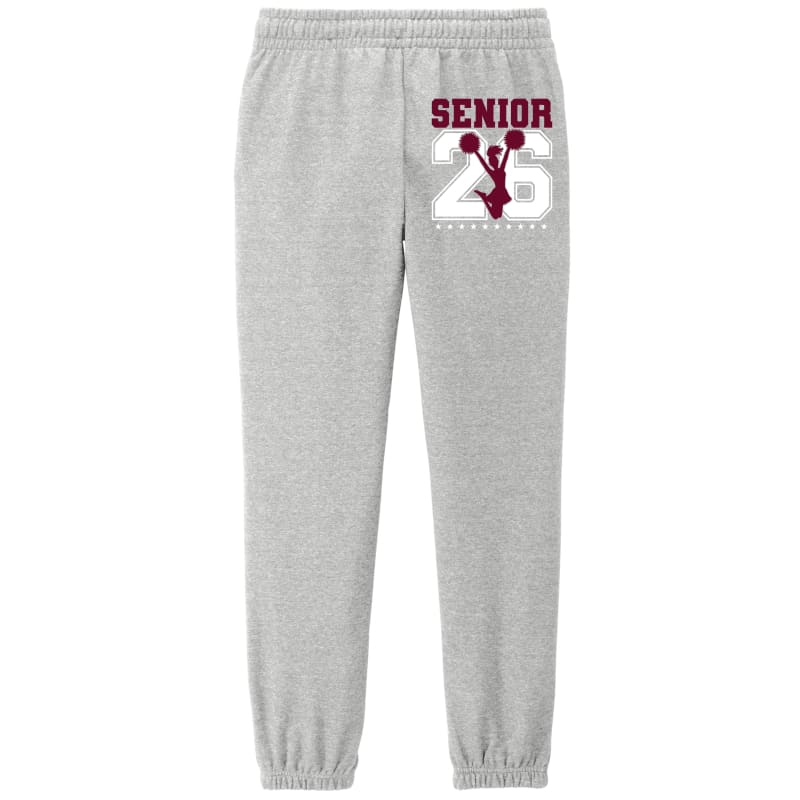 Senior Cheer Jogger Sweatpants – Class of 2026 Fleece