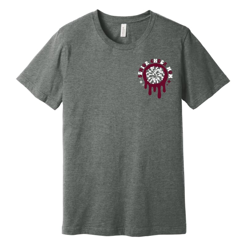 👕 Senior Cheer Mom “The Last Cheer Season” Tee – Grey
