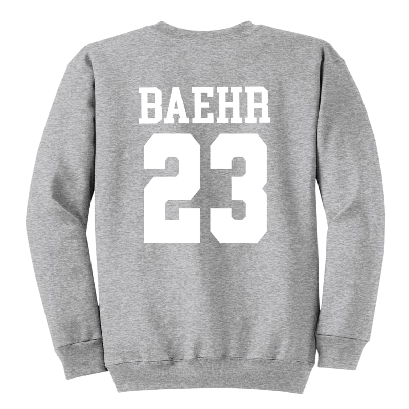 Sharks Baseball Dad Crewneck Sweatshirt – Custom Name &