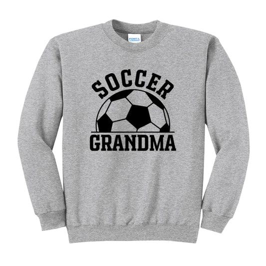 ⚽ Soccer Grandma Sweatshirt – Crewneck or Hoodie | Cream &