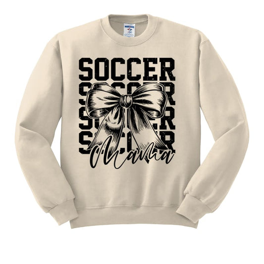 ⚽ Soccer Mama Sweatshirt (Crewneck or Hoodie) - Sand