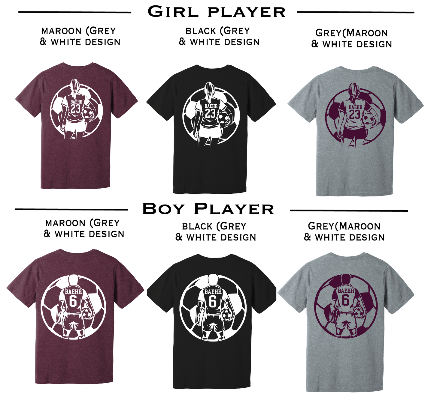 Senior Custom "Finish Strong" Soccer Tee
