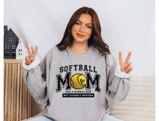 Softball Mom Louder & Prouder - Clothing