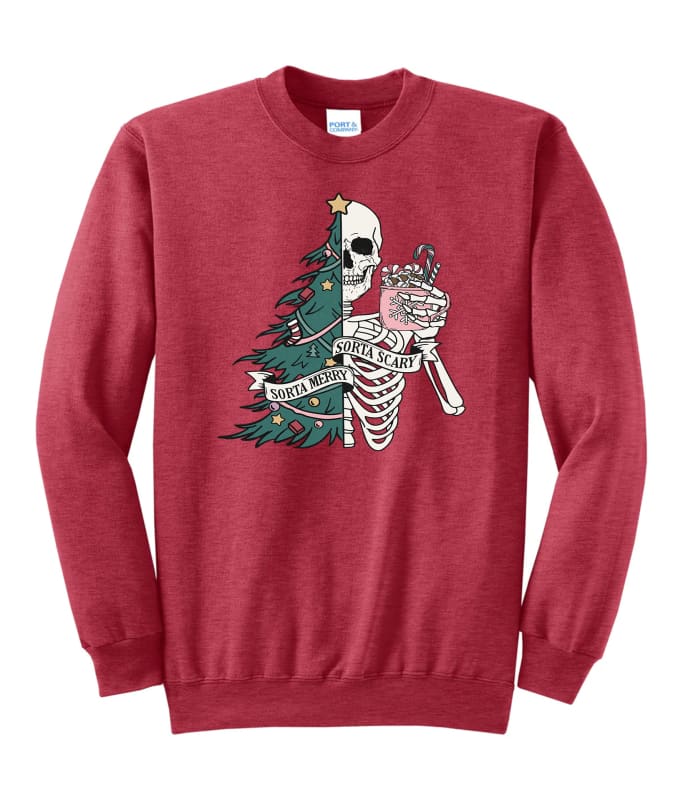 Sorta Merry Sorta Scary Sweatshirt - Clothing
