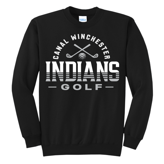 Canal Winchester Indians Golf Sweatshirt – Golf Club Hoodie & Crewneck | Youth & Adult Sizes | Black, Maroon & Grey