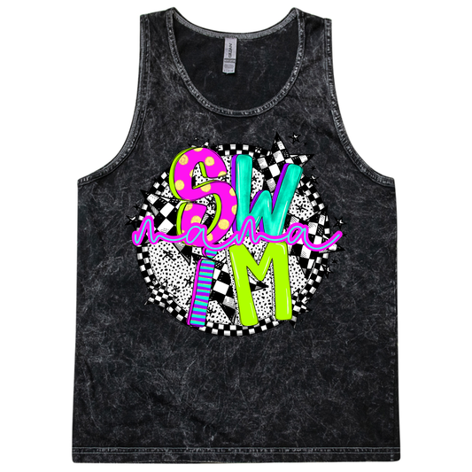 Retro Neon Swim Mama Vintage Collection – Groveport Fighting Fish Spirit Wear