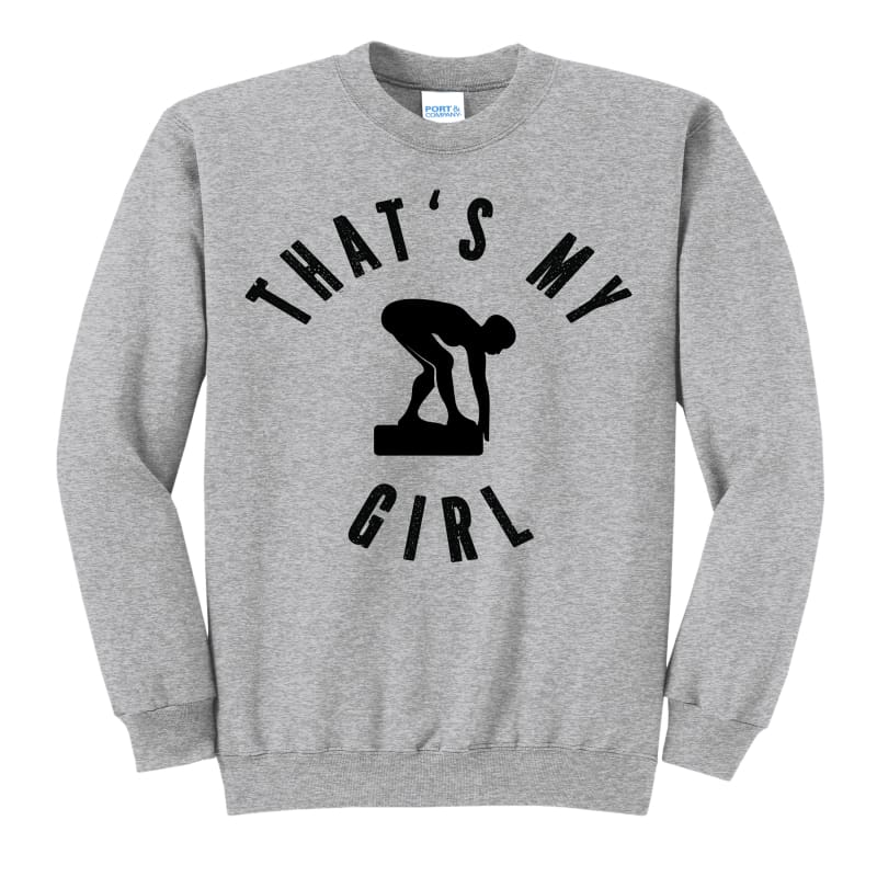 That’s My Girl Swim Sweatshirt – Custom Name Back Print
