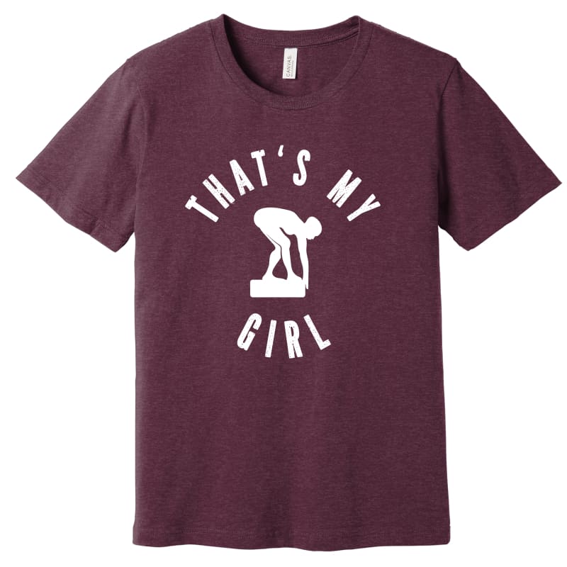 That’s My Girl Swim Tee – Custom Name Back - Clothing