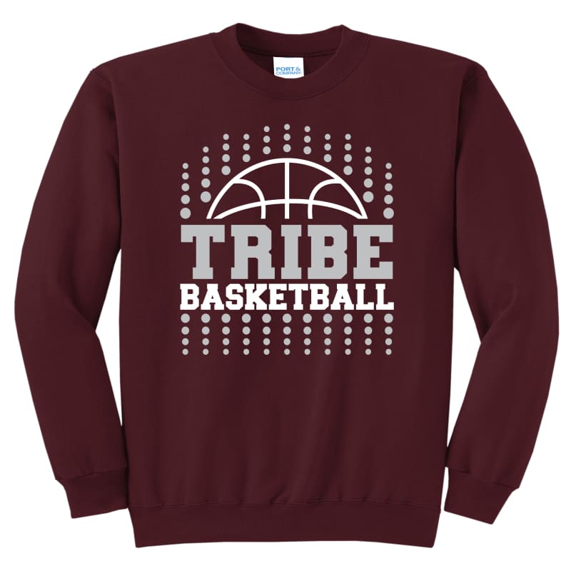TRIBE Basketball Dotted Sweatshirt – Canal Winchester Ohio