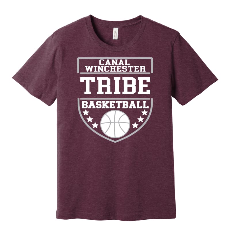 Tribe Basketball Shield Tee – Canal Winchester - Small