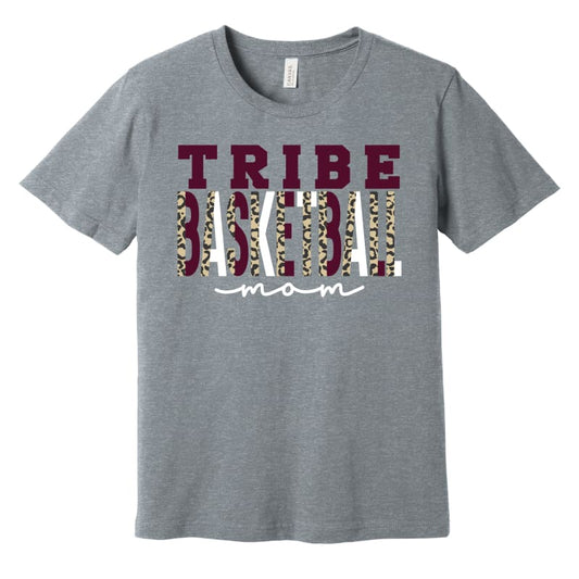 Tribe Leopard Grey Tee – Canal Winchester Basketball Mom