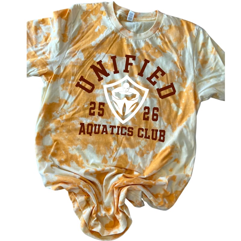 Unified 25/26 Aquatics Club Scrunch Tie‑Dye Tee - Youth