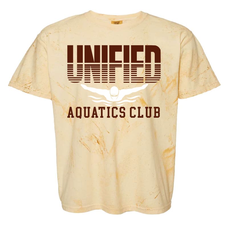Unified Aquatics Club Blast Tee – Grey or Yellow - Youth
