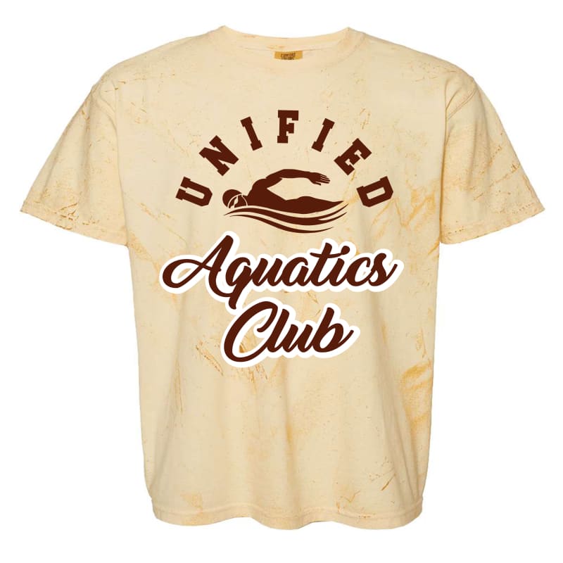 Unified Aquatics Club “Circle Swimmer” Yellow Blast Tee