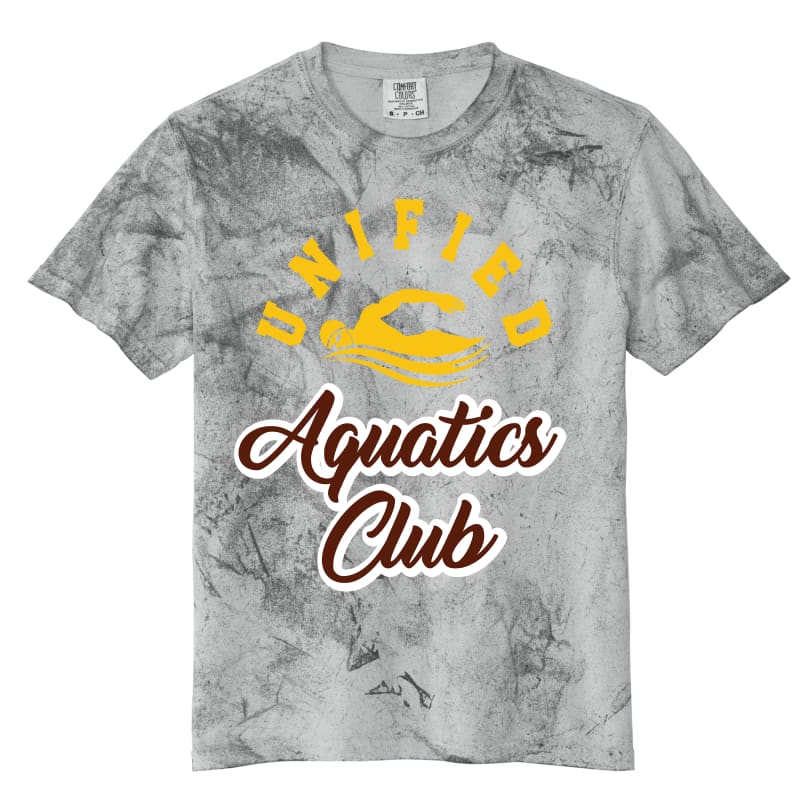 Unified Aquatics Club “Circle Swimmer” Yellow Blast Tee