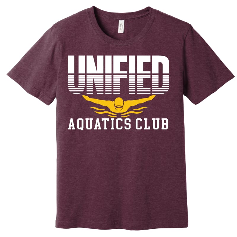 🏊 Unified Aquatics Club Split‑Design T-Shirt - Youth Small