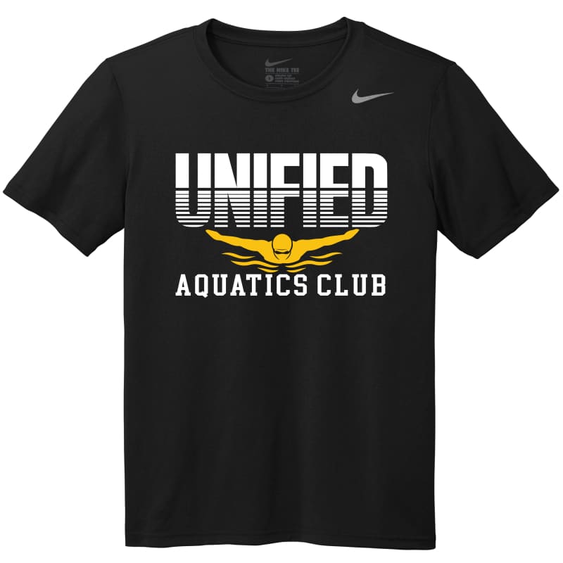 Unified Aquatics Club Split‑Logo Nike Dri‑FIT Tee –