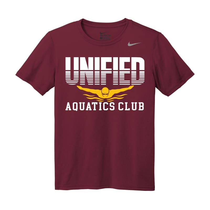Unified Aquatics Club Split‑Logo Nike Dri‑FIT Tee –