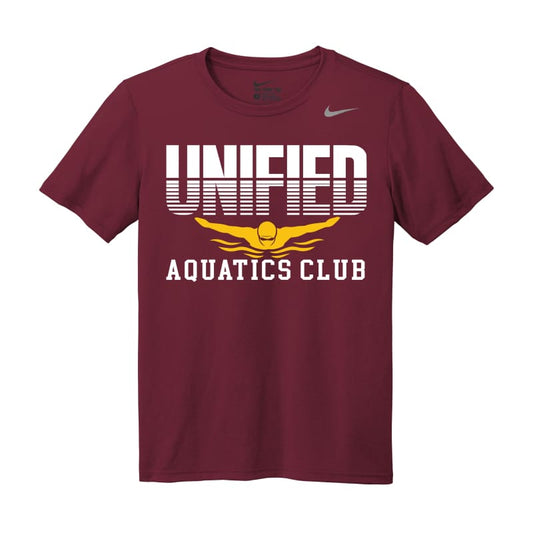 Unified Aquatics Club Split‑Logo Nike Dri‑FIT Tee –