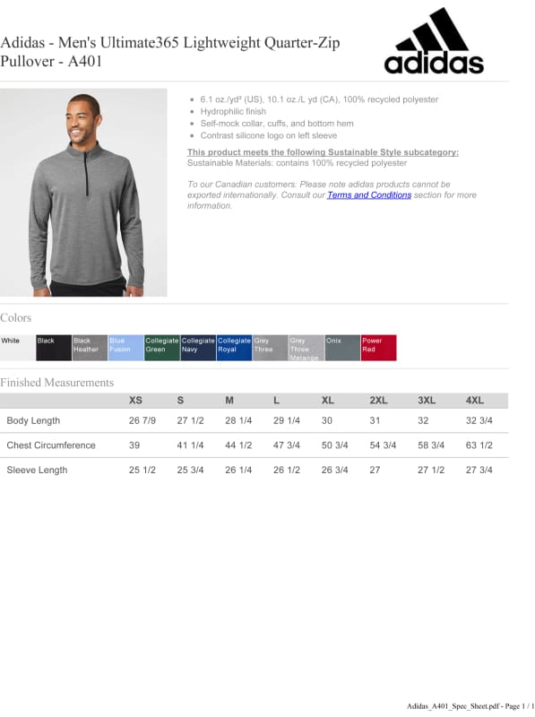 Unified Aquatics Club Split‑Logo Quarter‑Zip Pullover –