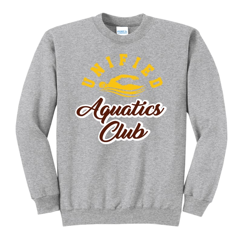 💛 Unified Aquatics Club Sweatshirt - Grey / Small / Hoodie