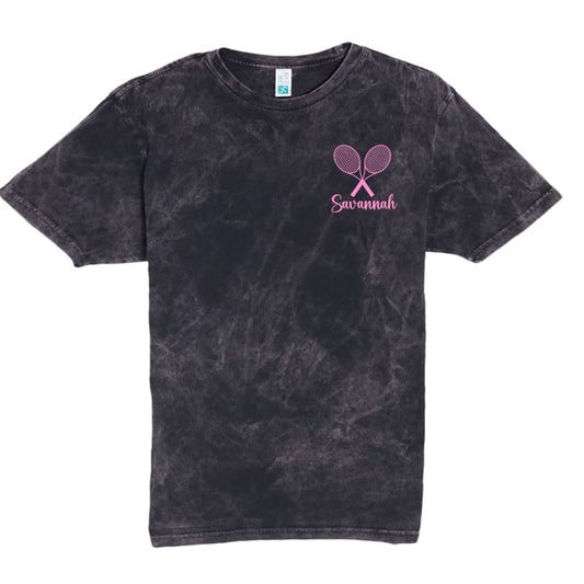 🎾 Vintage Tennis Club Tee – Personalized Front & Full Back