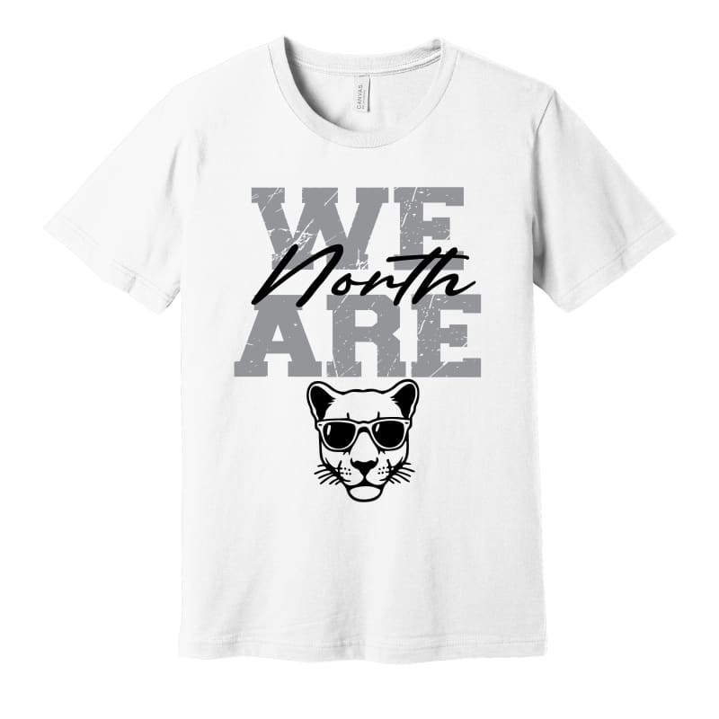 We Are North – Sunglasses Panther Tee - Small / White