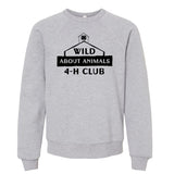 Wild About Animals 4-H Club Crew Sweatshirt
