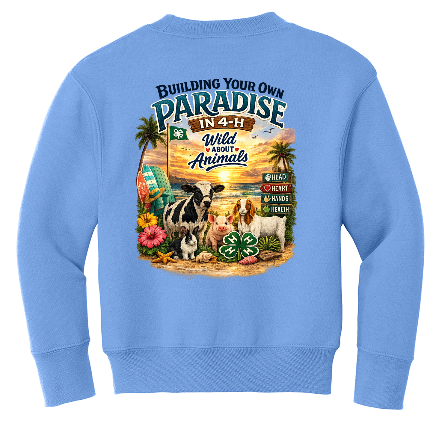 Wild About Animals 4-H Paradise Crewneck Sweatshirt