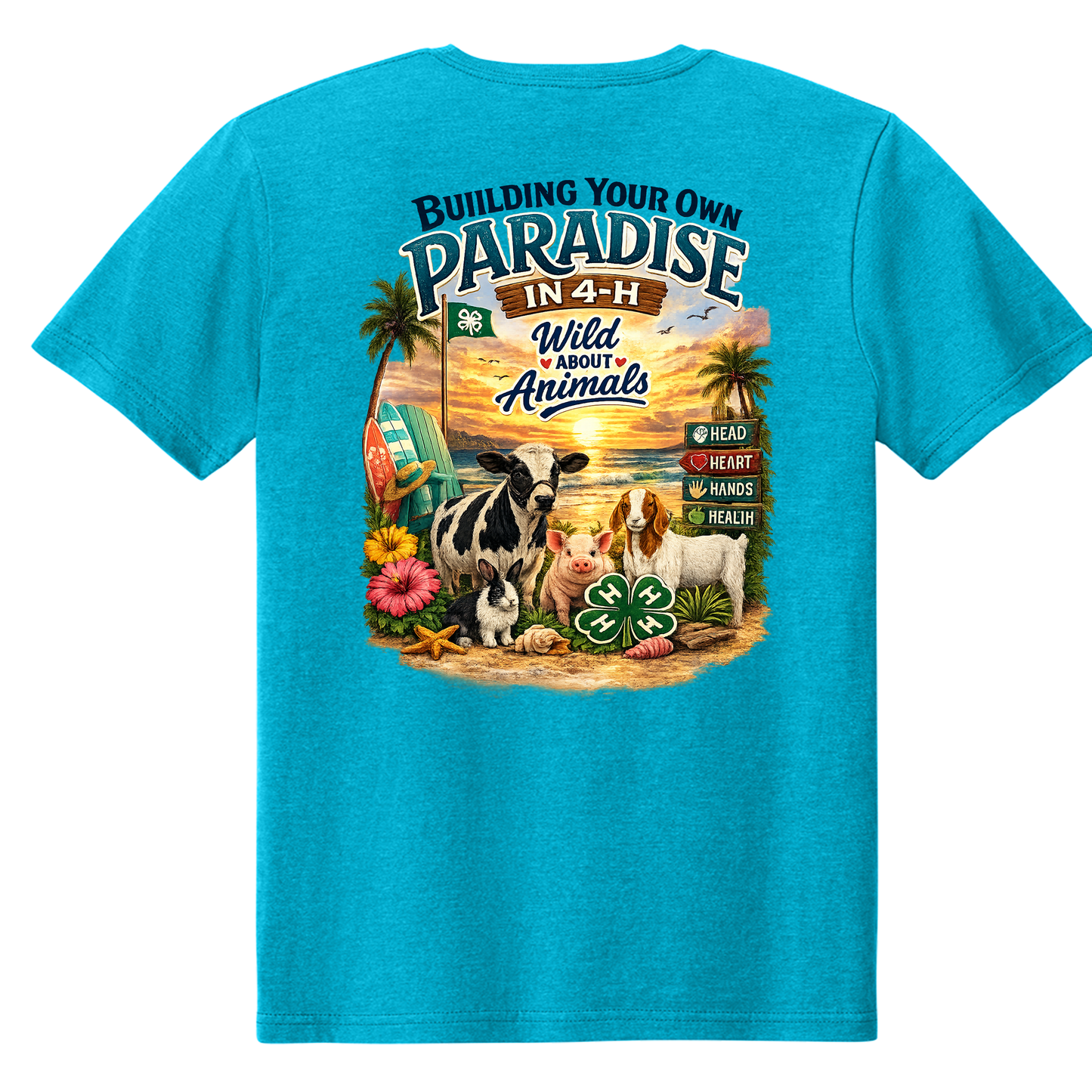 Wild About Animals 4-H Club Paradise T-Shirt