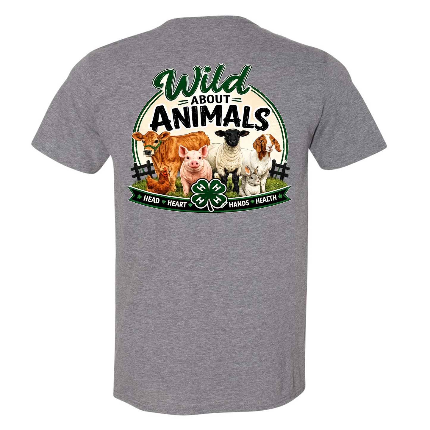 Wild About Animals 4-H Club Animal Lineup T-Shirt