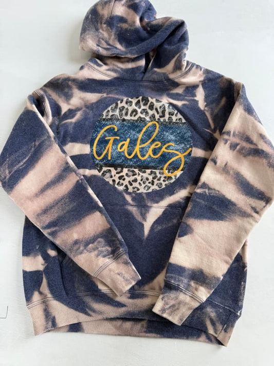 Youth GALES Leopard Tie‑Dye Hoodie – Ready to Ship - Youth