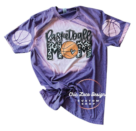 Bleached Basketball Mom Tee