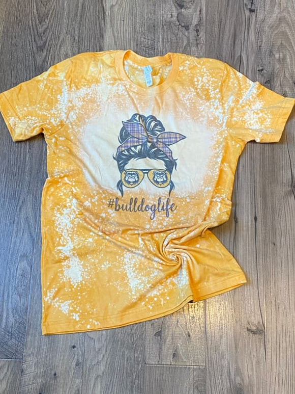 Bleached Bulldog Life Unisex Tee - XS - Clothing